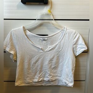 White Ardene Basic Crop Top